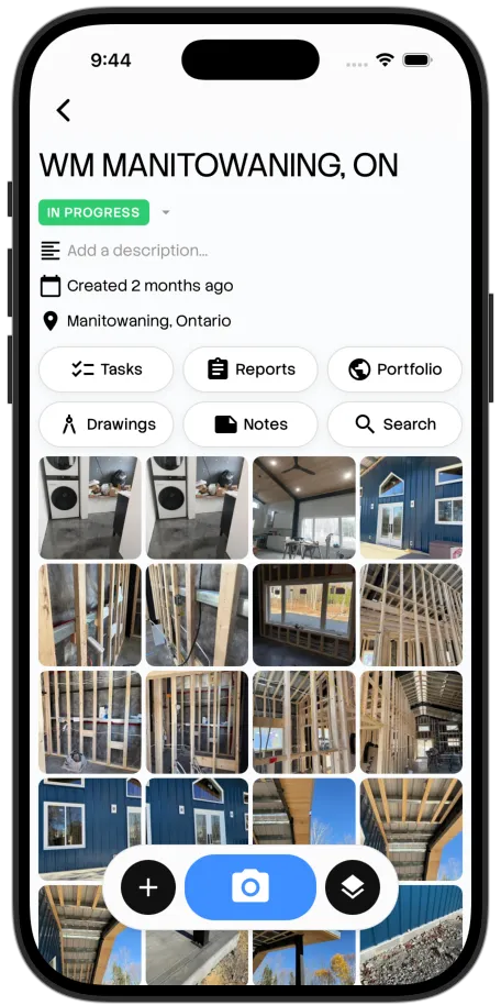 WorkReels mobile app capture screen
