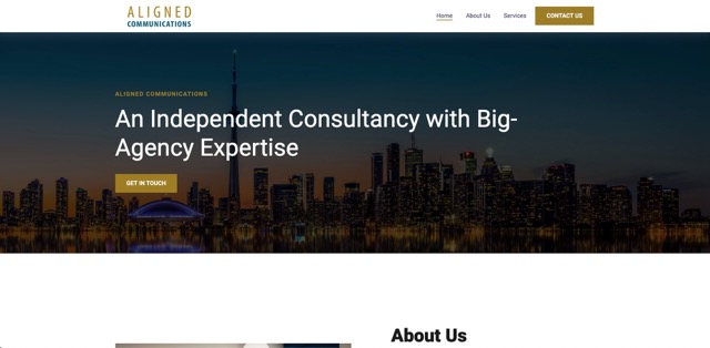 Aligned Communications website