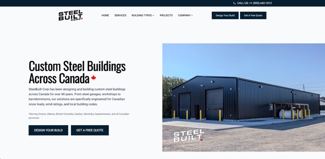 SteelBuilt Corp. website